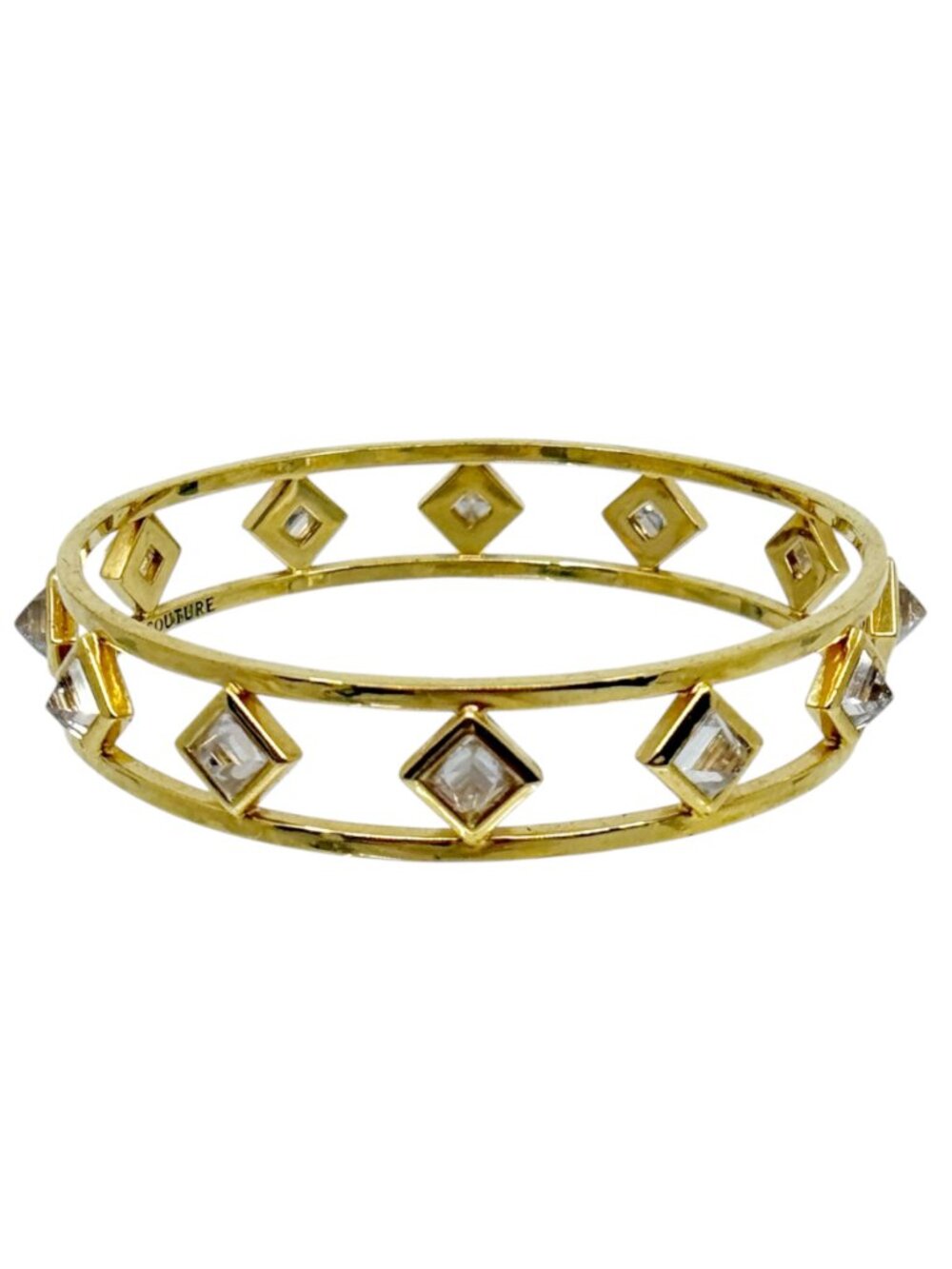 Juicy Couture Gold Tone crystal bangle bracelet - GM1518